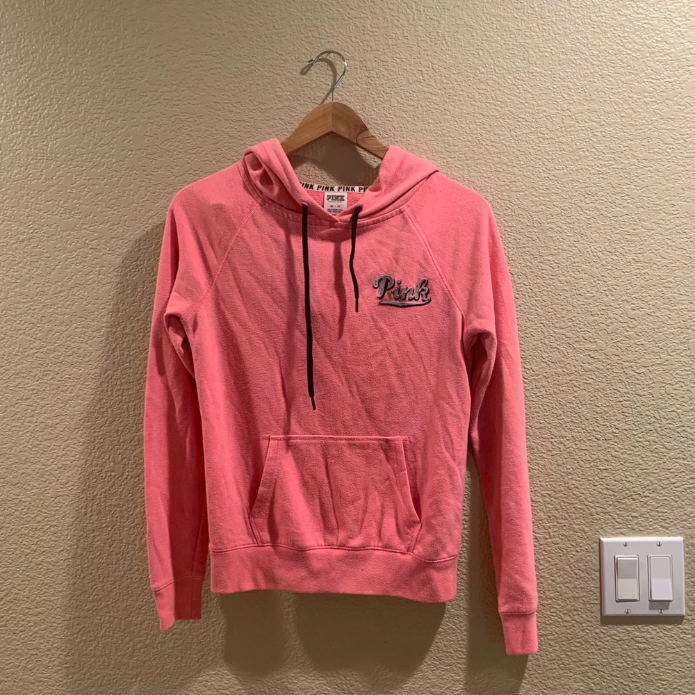Pink Victoria’s Secret hoodie